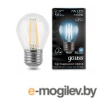   Gauss LED Filament Globe E27 7  4100  105802207