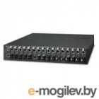 MC-1610MR     19 16-slot SNMP Managed Media Converter Chassis (AC Power) with redundant power option