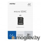 64Gb - SmartBuy MicroSDHC U3 SB64GBSDU1A-AD (!)
