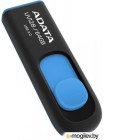 USB Flash, . USB Flash A-Data DashDrive UV128 Black/Blue 64GB (AUV128-64G-RBE)
