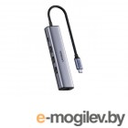 USB-  USB-hub.  USB Ugreen CM475 USB Type-C Multifunction Gigabit Ethernet Adapter with PD Space Grey 20932