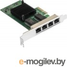   ExeGate EXE-I350-T4V2 (PCI-E x4 v2.1,  4xRJ45 (), 10/100/1000Mbps, Gigabit NIC Intel Chipset NHI350AM4)
