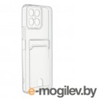  Zibelino  Honor X8 4G Silicone Card Holder   Transparent ZSCH-HON-X8-CAM-TRN